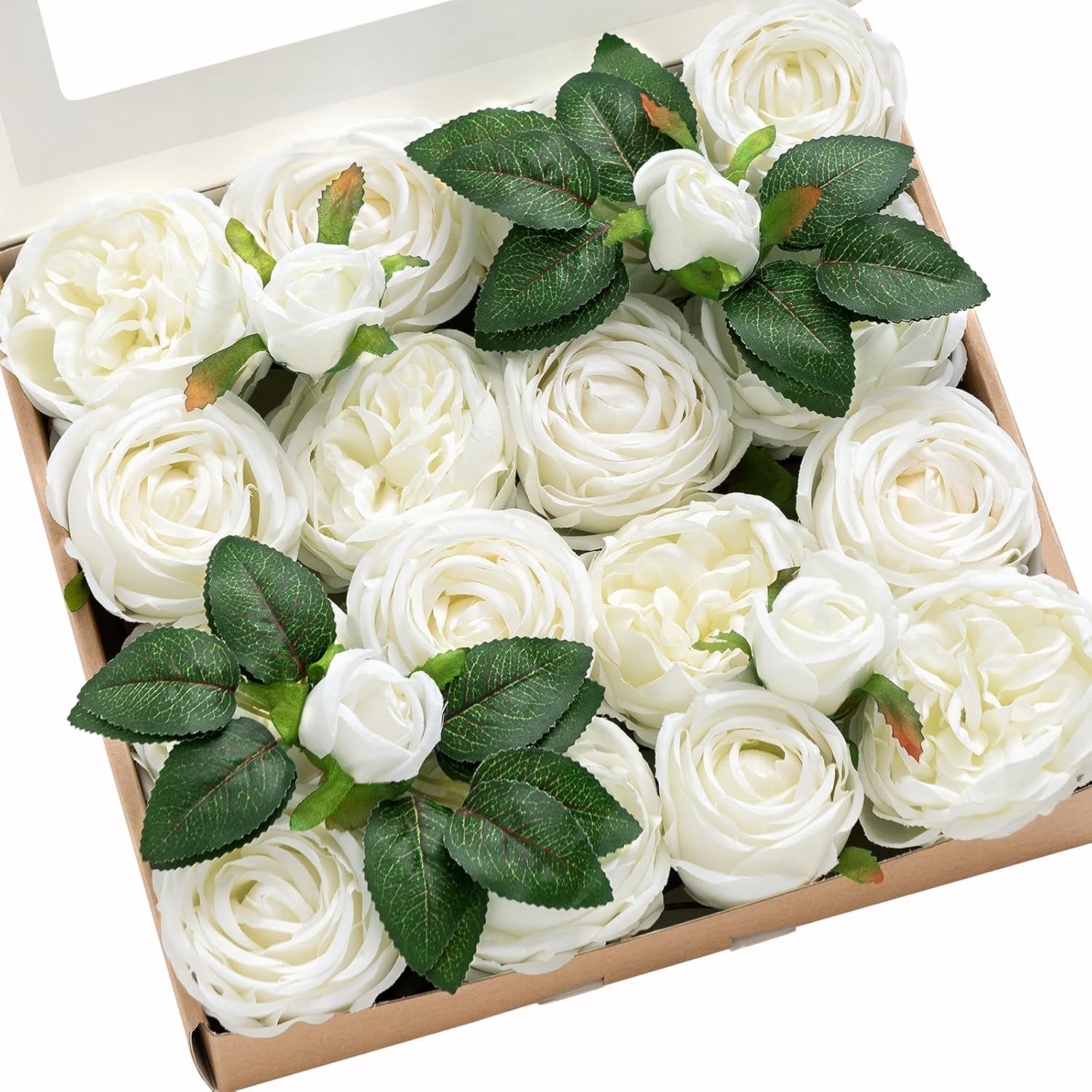 Orange Artificial Flowers — Ivory