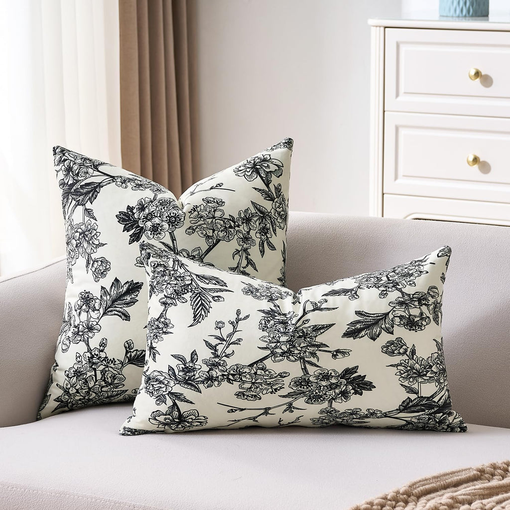 Velvet Boho Black Throw Pillow — 20" - View 8