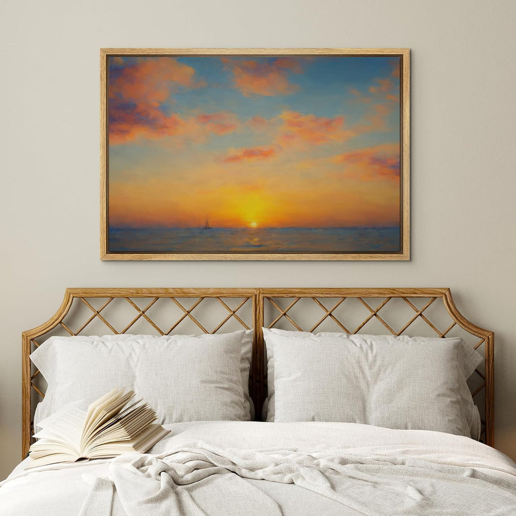 Framed Farmhouse Beige Wall Art — 16" - View 3