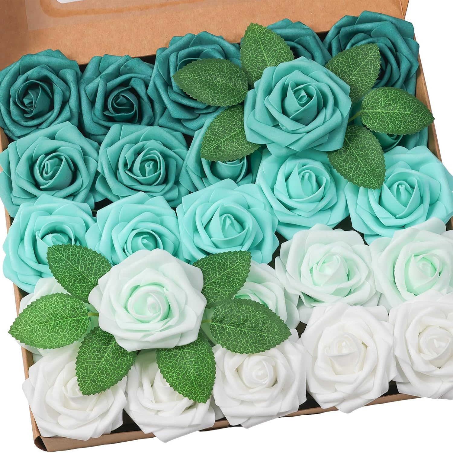 Blue Artificial Plant — Shades of Teal Green