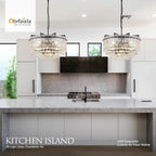 Round Luxe Black Chandelier — 10-Light - View 4