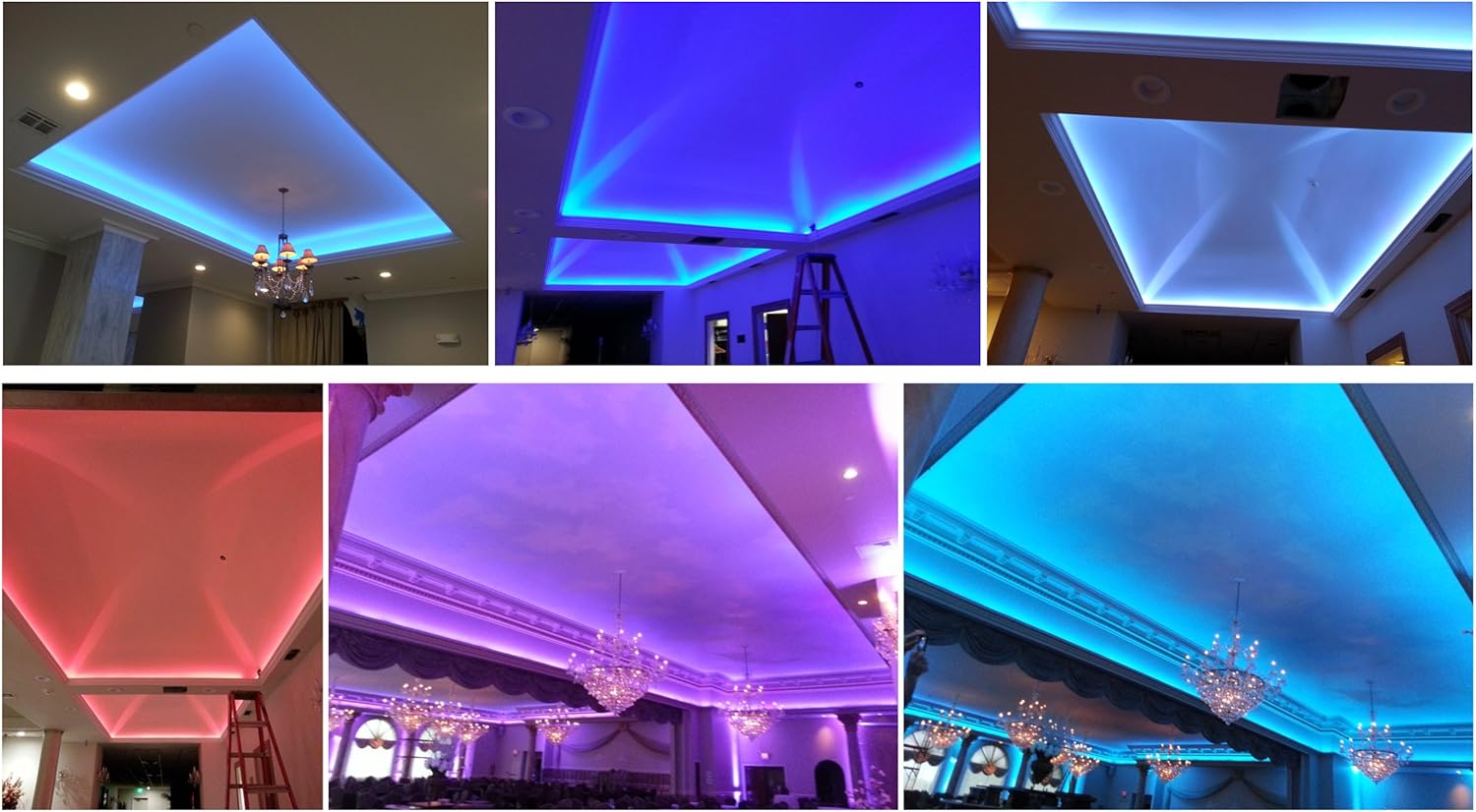 Color Changing Blue LED Strip Light - View 8