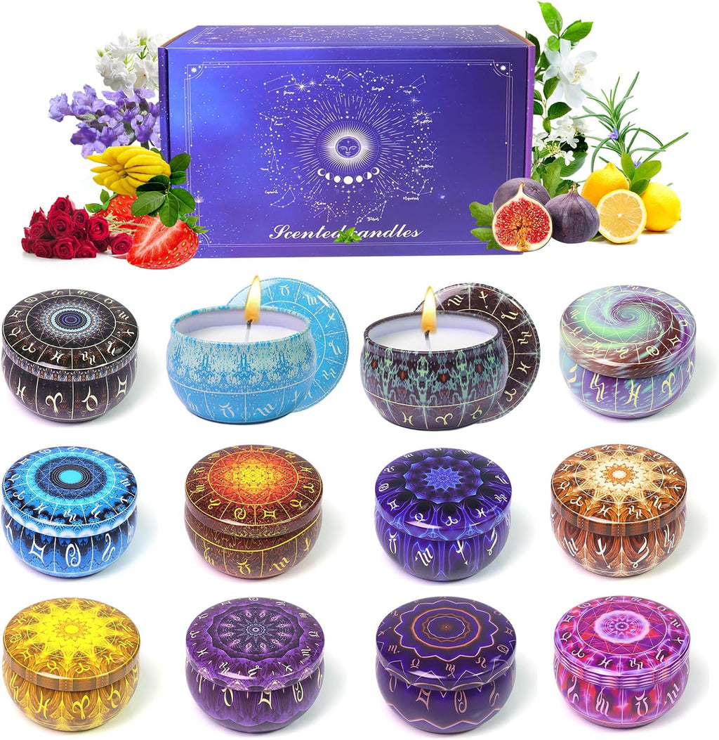 Soy Wax Metal Scented Candle — Multicolor