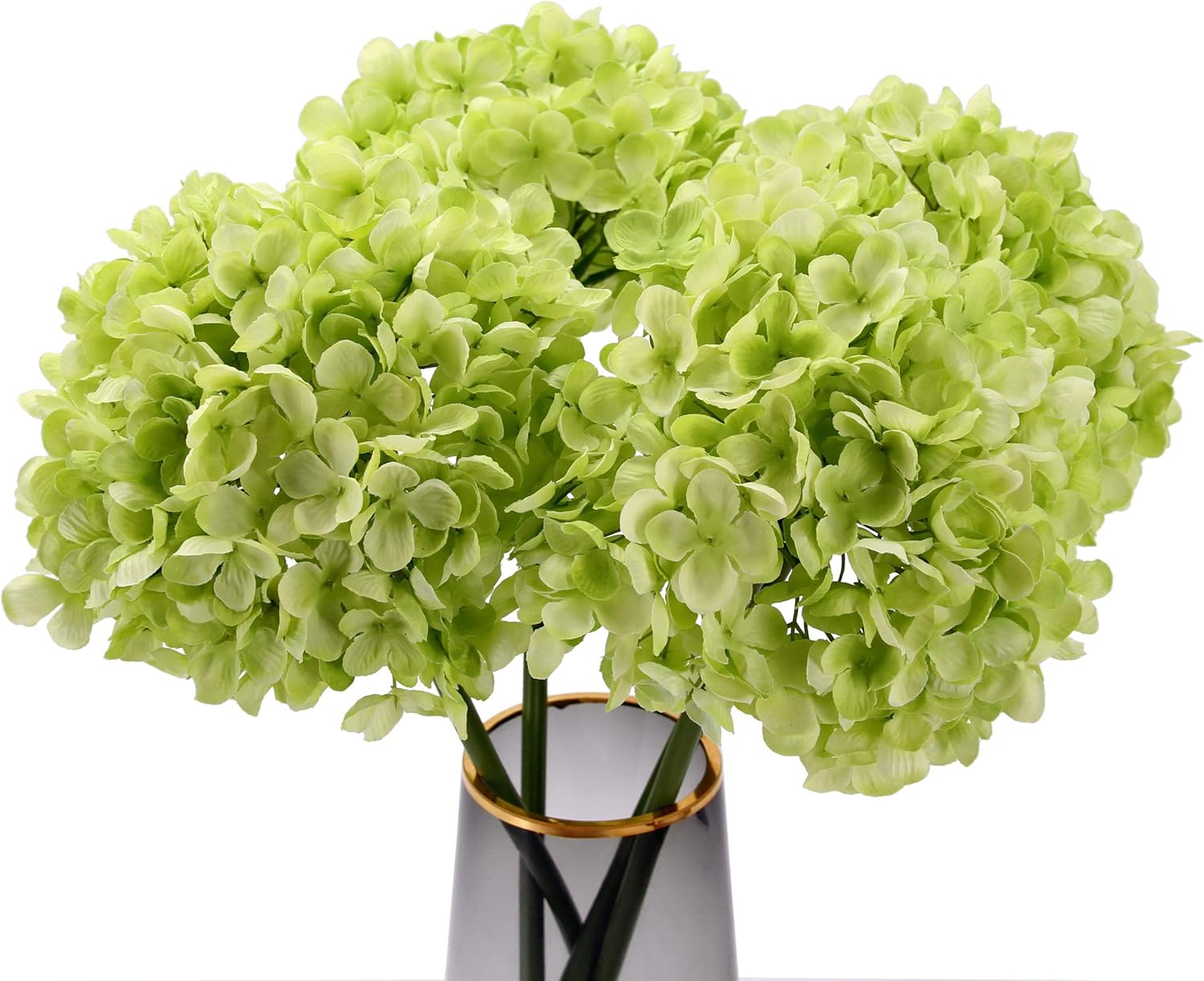 Beige Artificial Flowers — Light Green