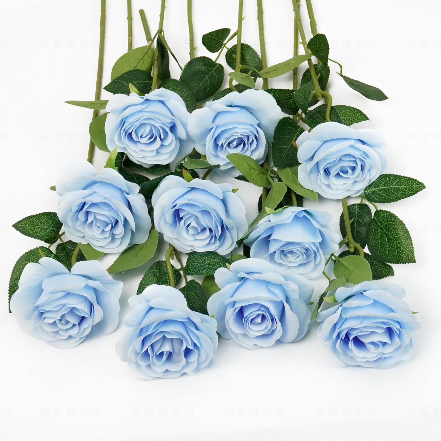 Black Artificial Plant — Sky Blue