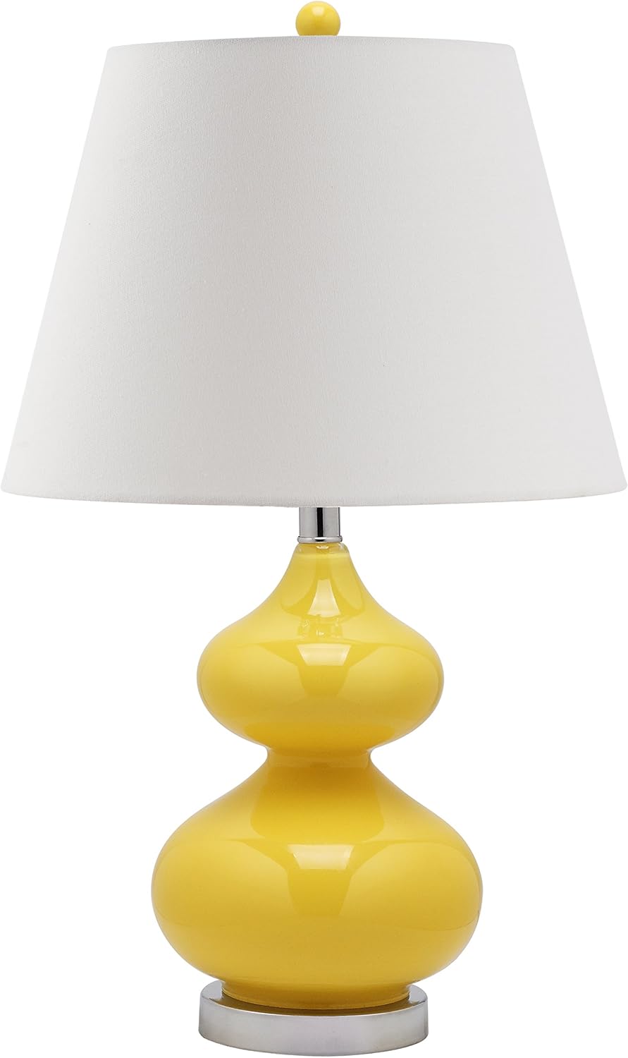 Modern Silver Table Lamp — Yellow