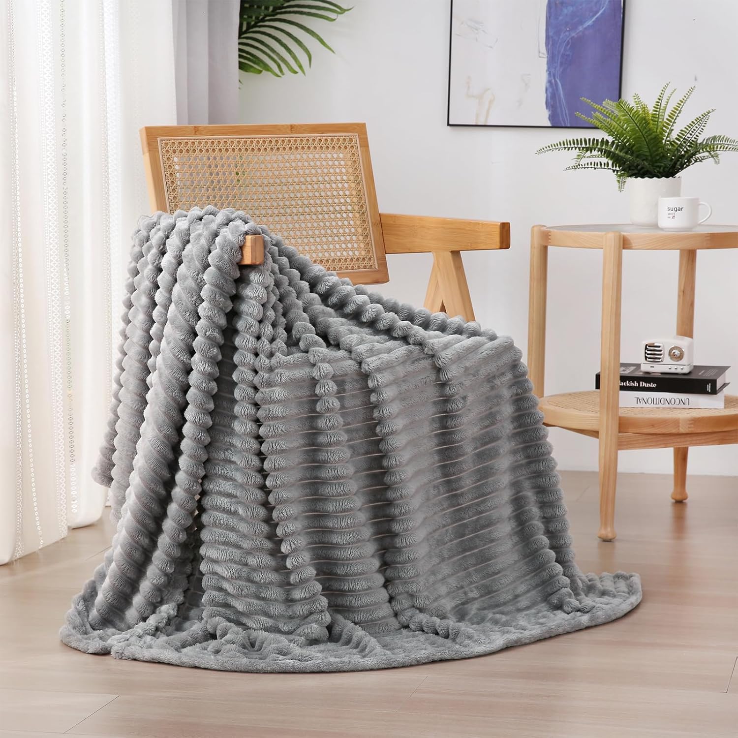 Beige Throw Pillow — 60" — 50×60inch
