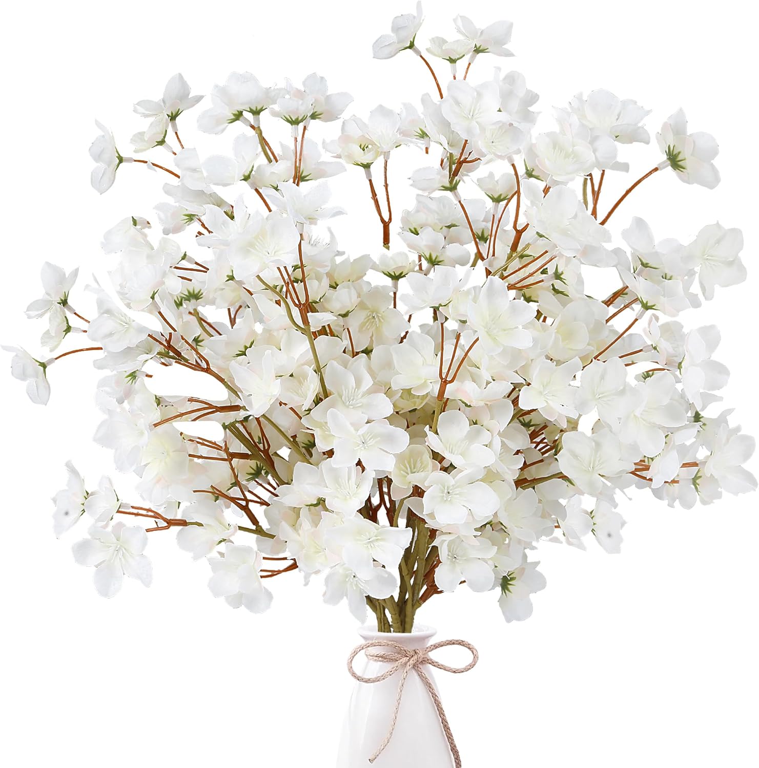 Pink Artificial Plant — 39" — White