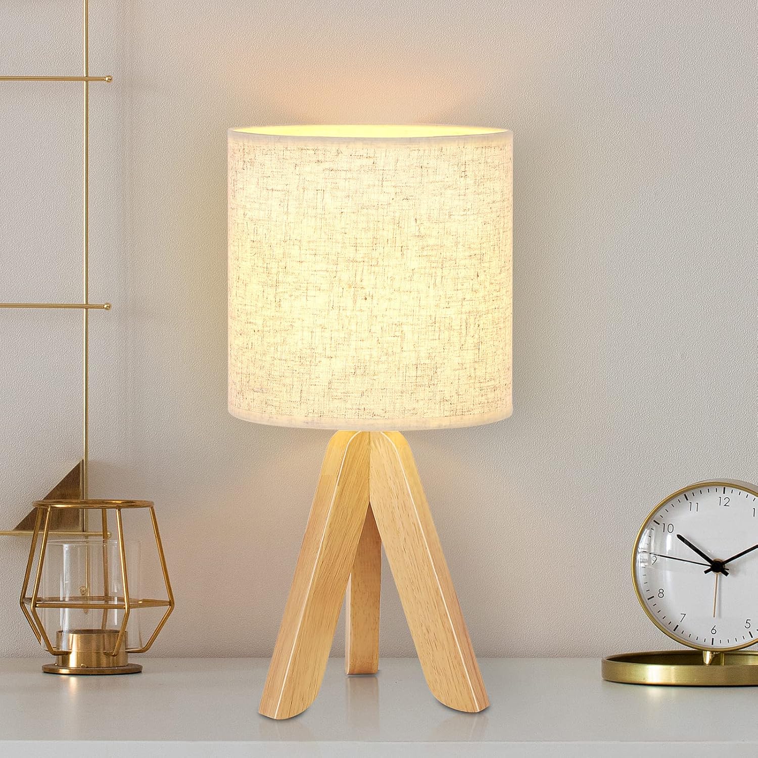 Beige Desk Lamp — Linen