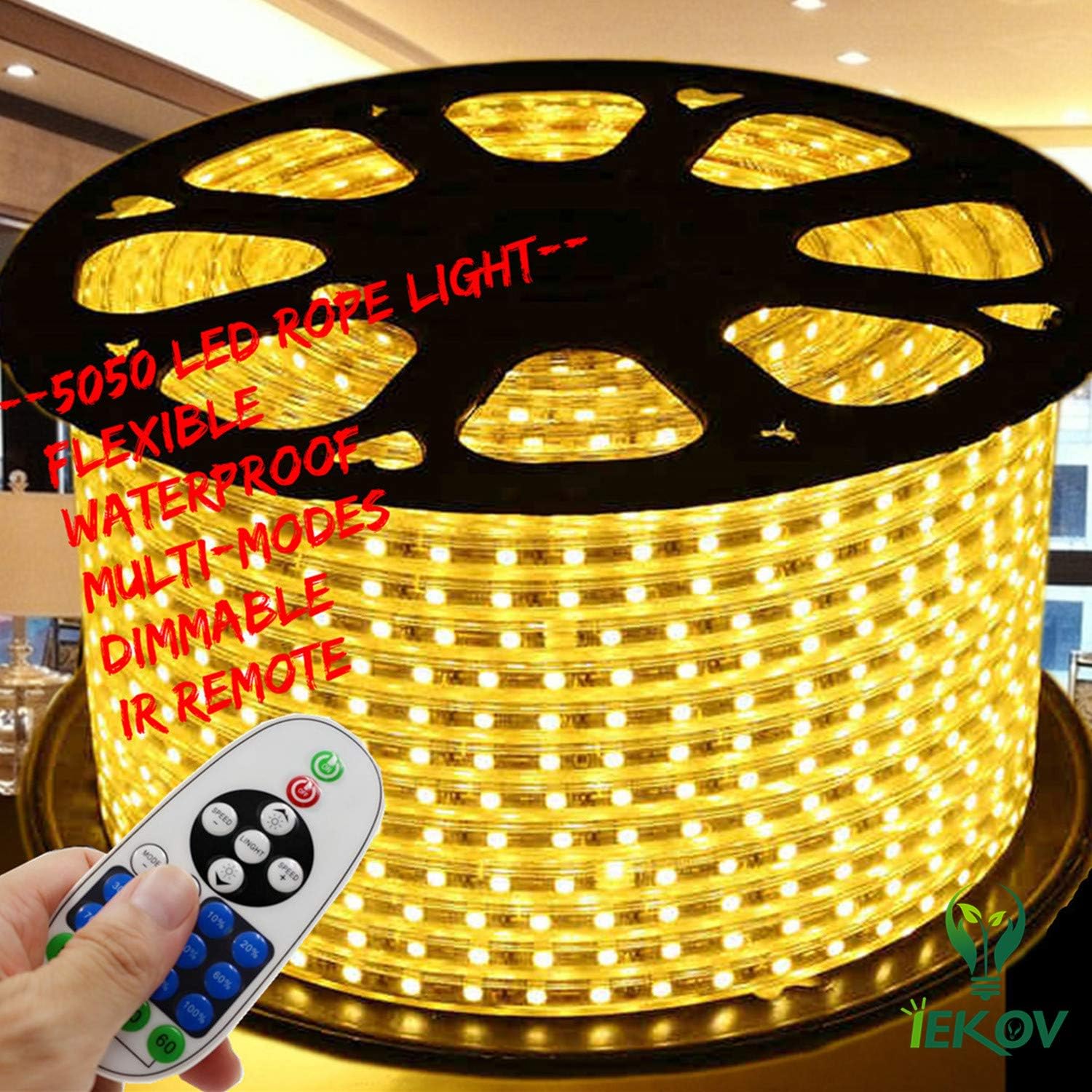 Dimmable White LED Strip Light — 98.4 ft