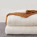 Knit Beige Throw Pillow — 50" - View 2