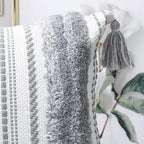 Boho Fabric Throw Pillow Cover — 18" - View 4