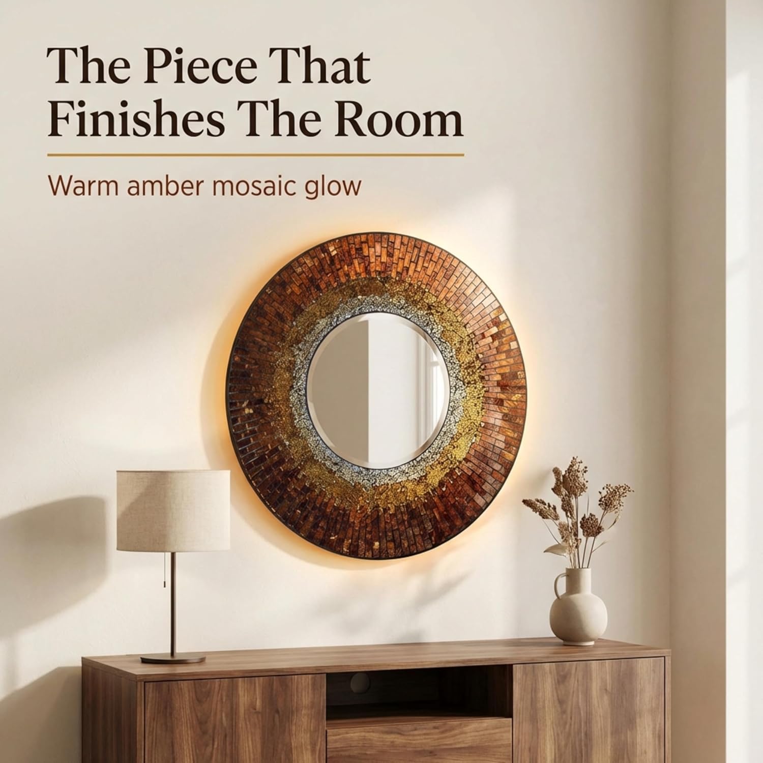 Beveled Glass Wall Mirror — 23.50" - View 4