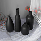 Modern Black Vase Set — Set of 4 - View 6