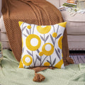 Rectangular Boho Yellow Pillow Cover — 20" — Yellow 02