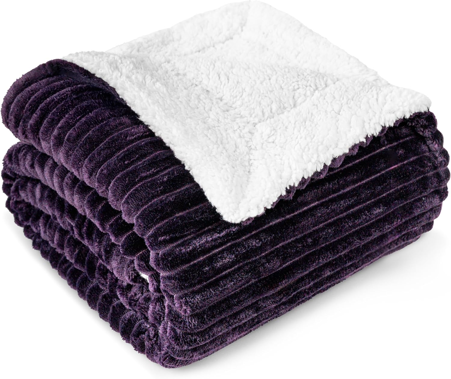 Beige Throw Pillow — 80" — Purple