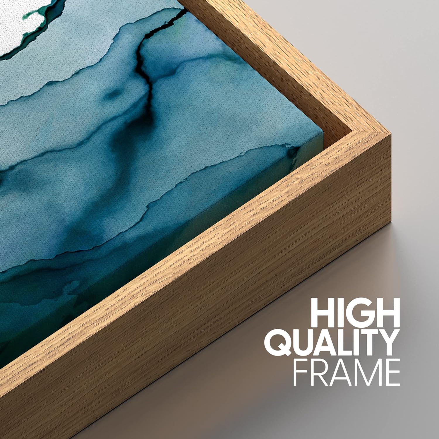 Framed Modern Fabric Wall Art — 24" - View 4