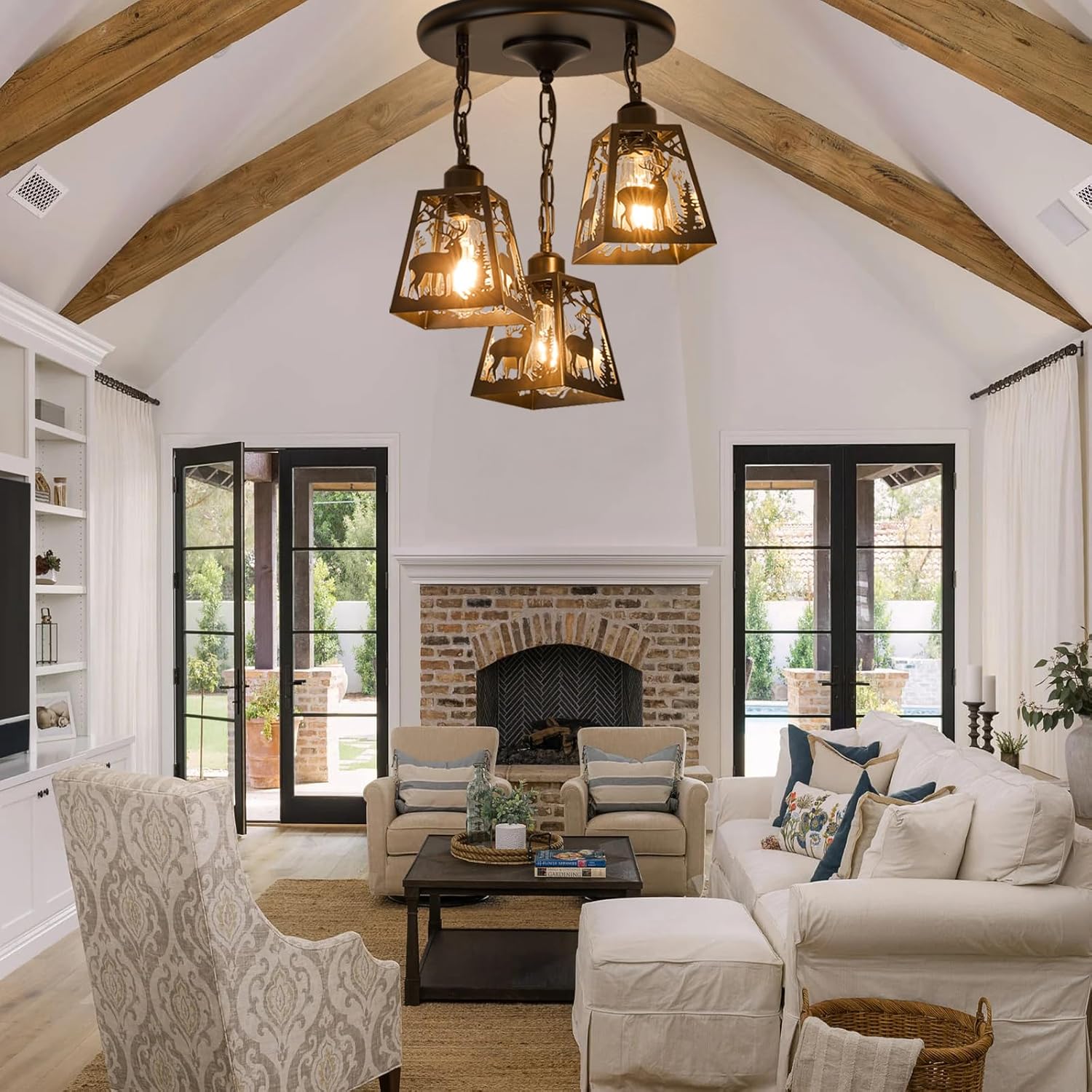Farmhouse Metal Pendant Light - View 2