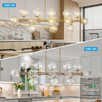 Adjustable Luxe Glass Chandelier — 16-Light - View 5