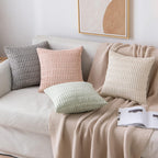 Boho Beige Throw Pillow Cover — 18" - View 2