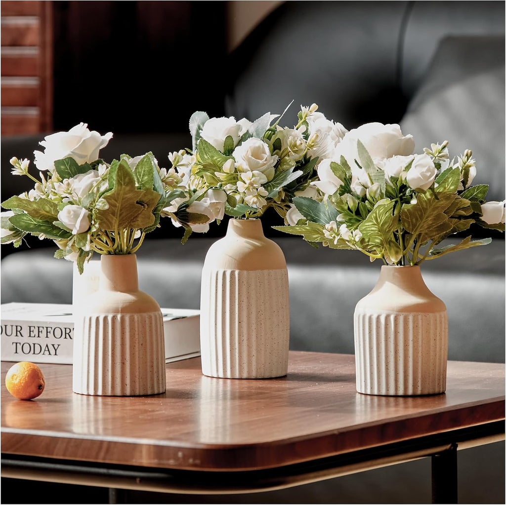Boho Ceramic Vase Set — Set of 3 - View 8