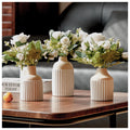 Boho Ceramic Vase Set — Set of 3