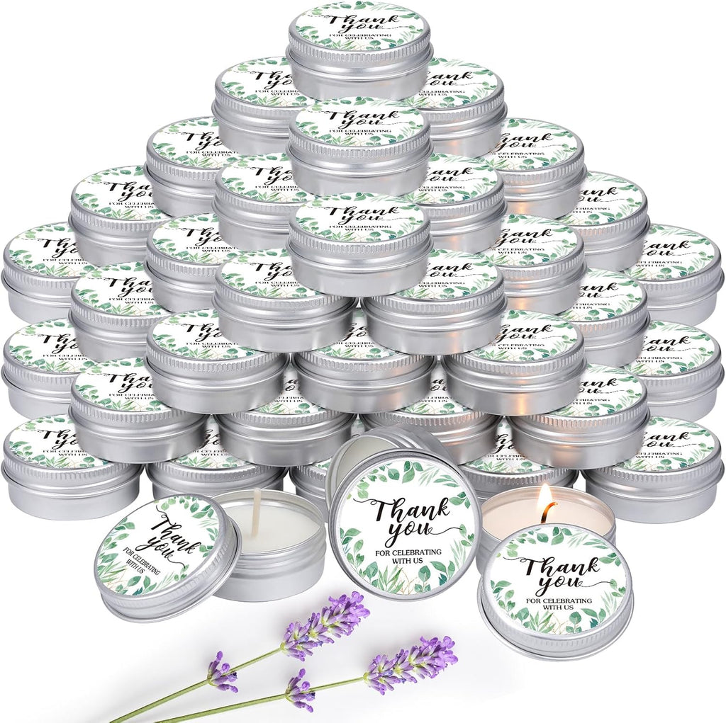 Metal Scented Candle — Eucalyptus