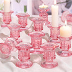 Luxe Blue Candle — Pink