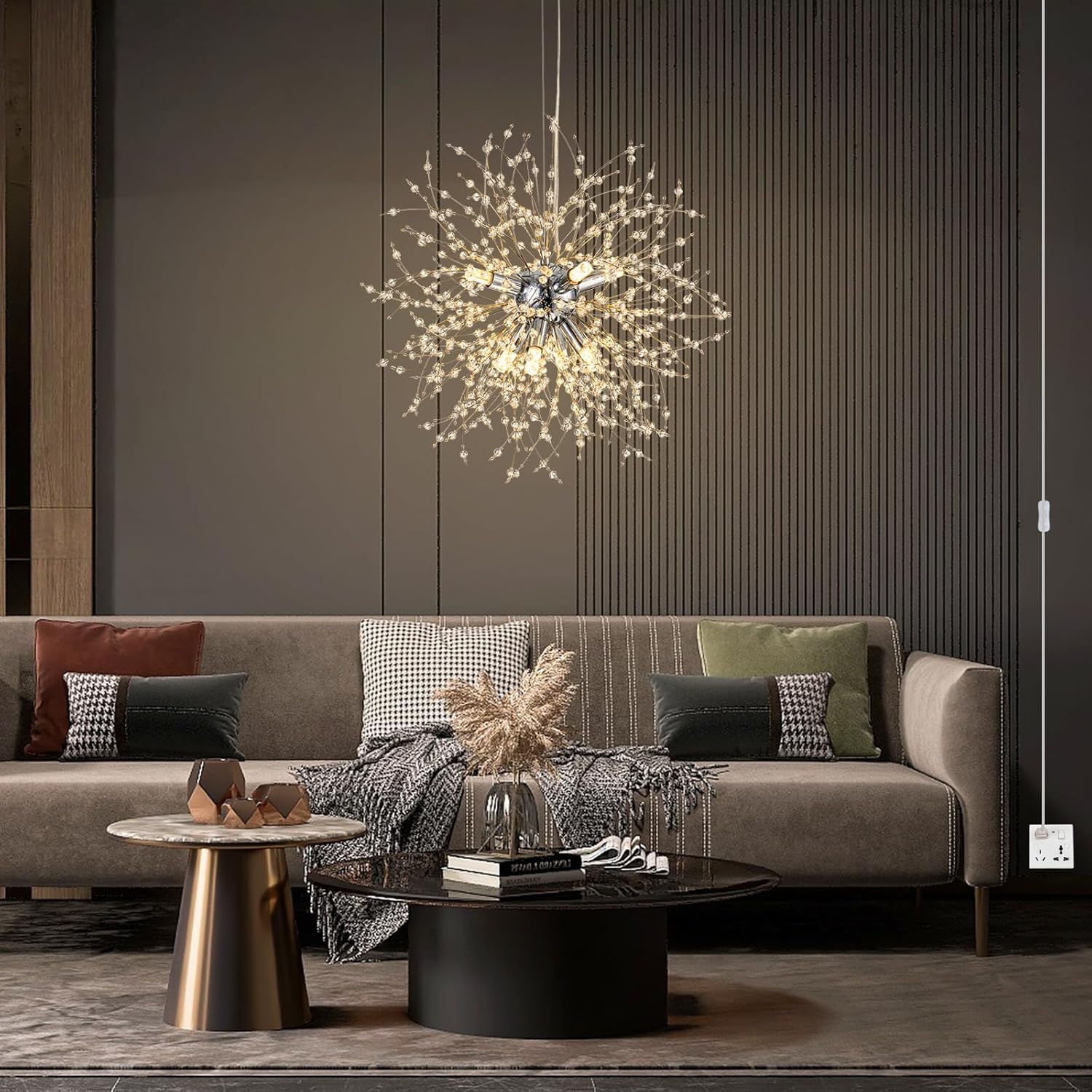Luxe Gold Chandelier — 8-Light - View 4