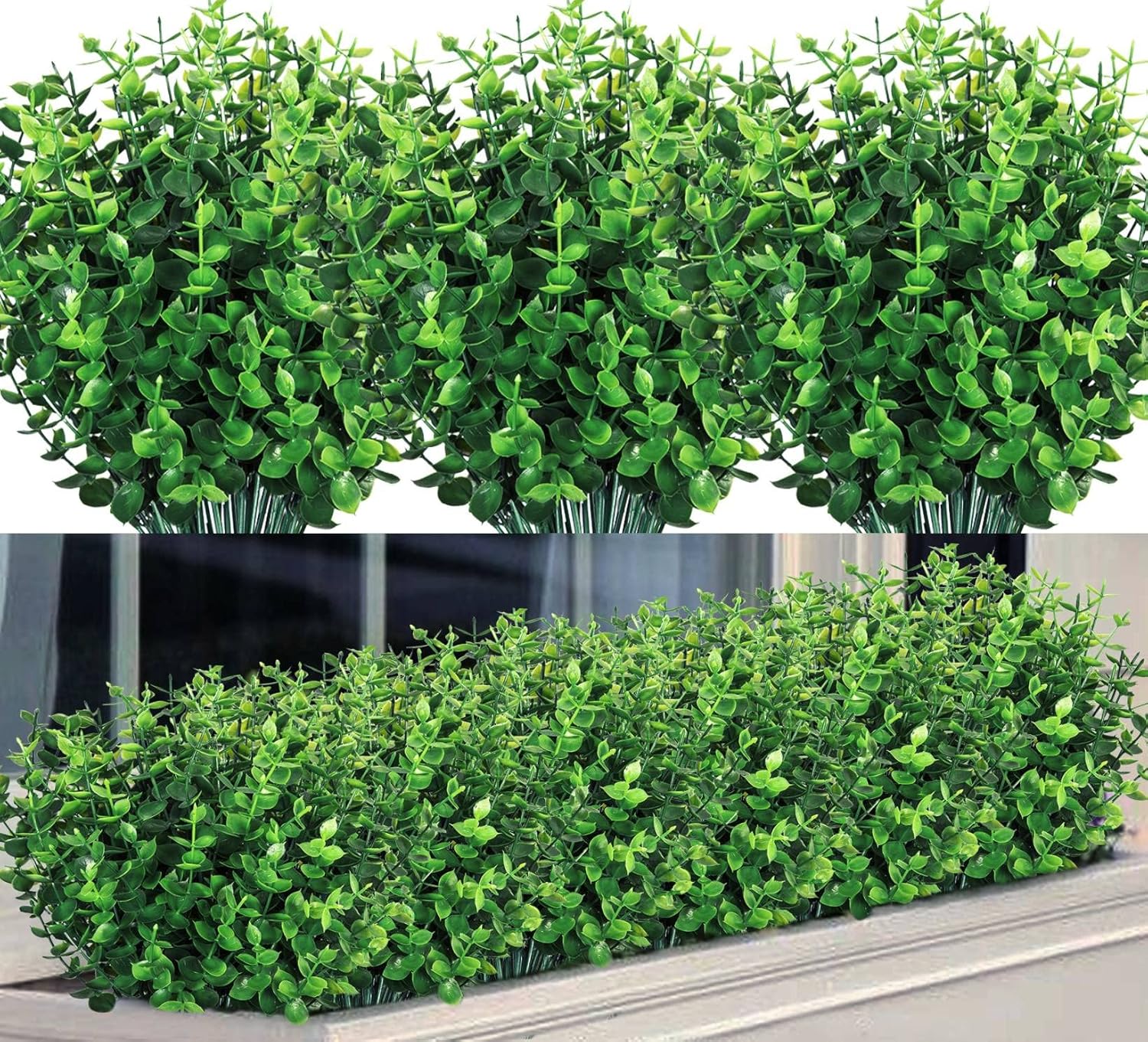 Farmhouse Wood Artificial Plant — 8 Pcs