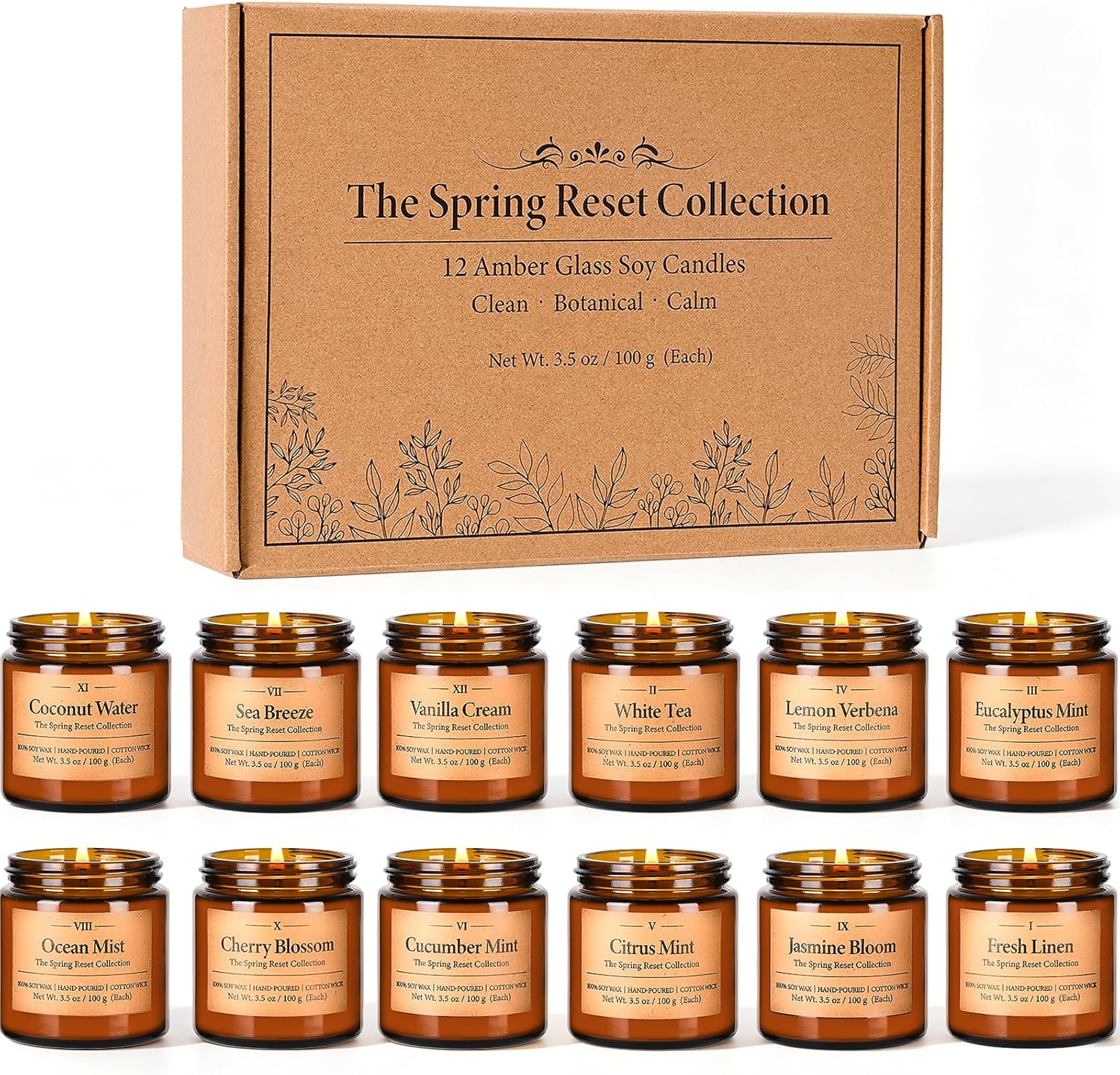 Soy Wax Orange Scented Candle — Spring and Summer Candle