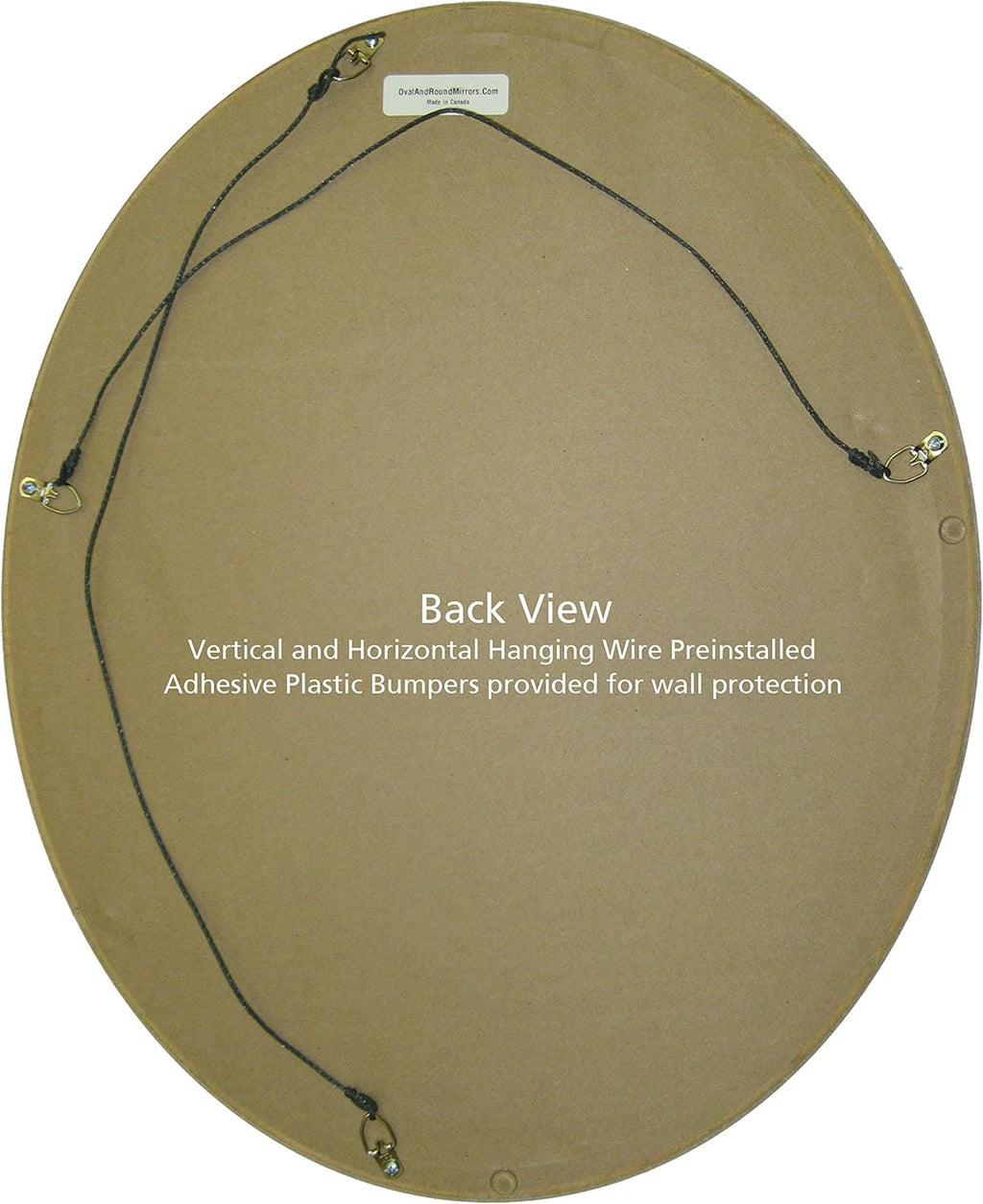 Beveled Luxe Beige Wall Mirror — 26" - View 6