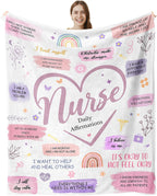 Pink Throw Pillow — 60" — Nurse Gifts