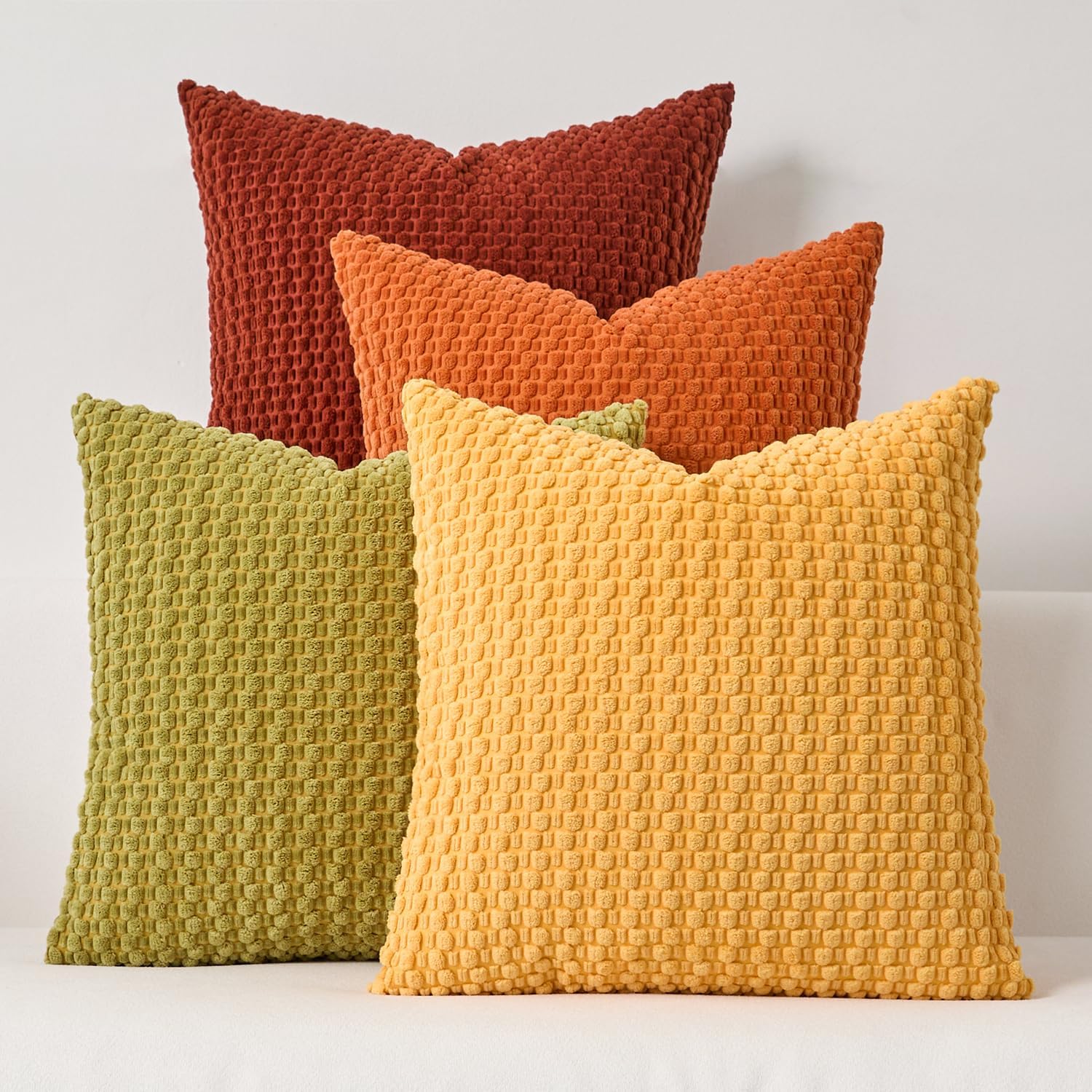 Boho Beige Pillow Cover — 20" — 20" x 20" (Pack of 4)