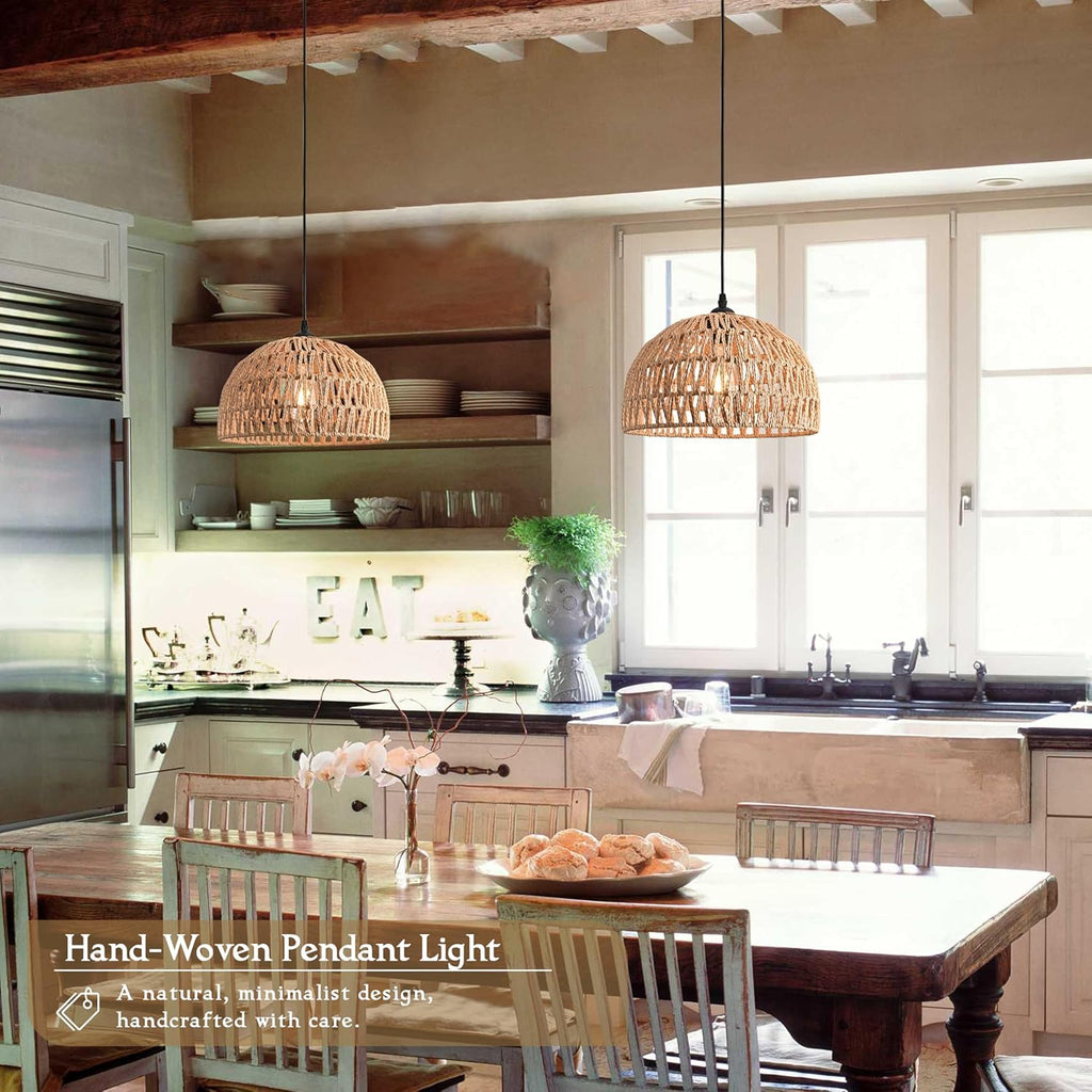 Boho Beige Chandelier — 12.2" - View 9