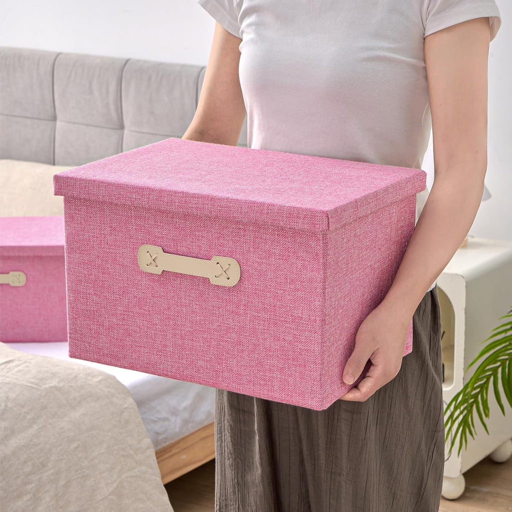 Linen Fabric Storage Bin - View 3