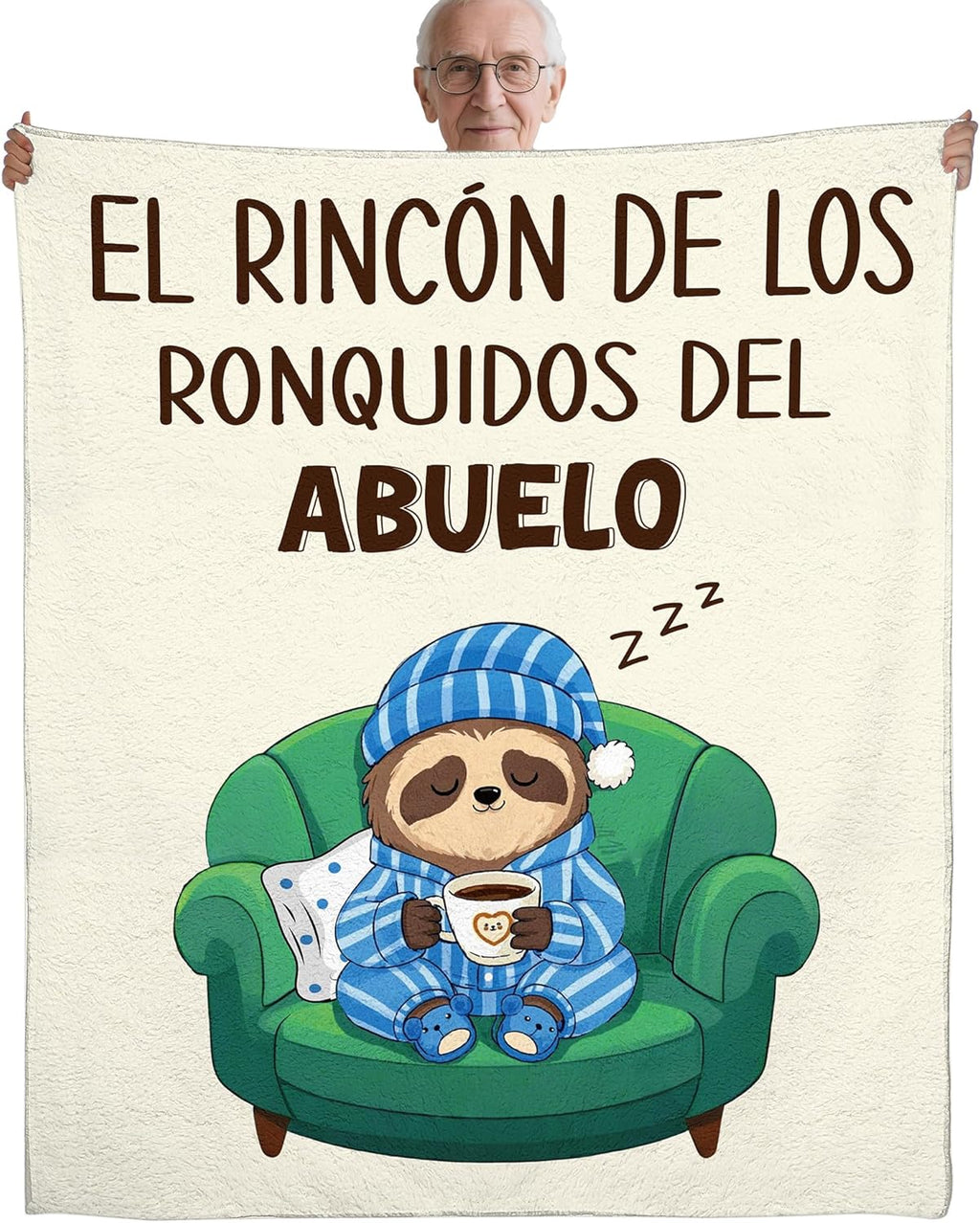 Blue Throw Pillow — 50x60 — Abuelo