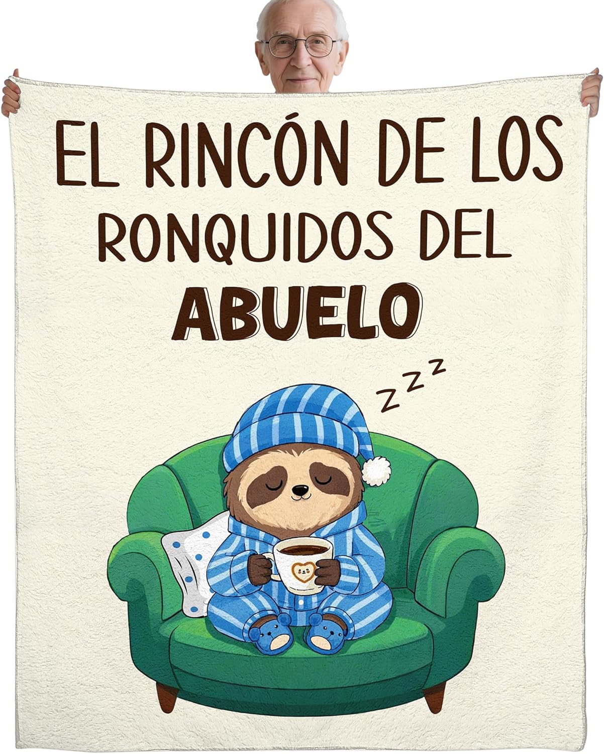 Blue Throw Pillow — 50x60 — Abuelo