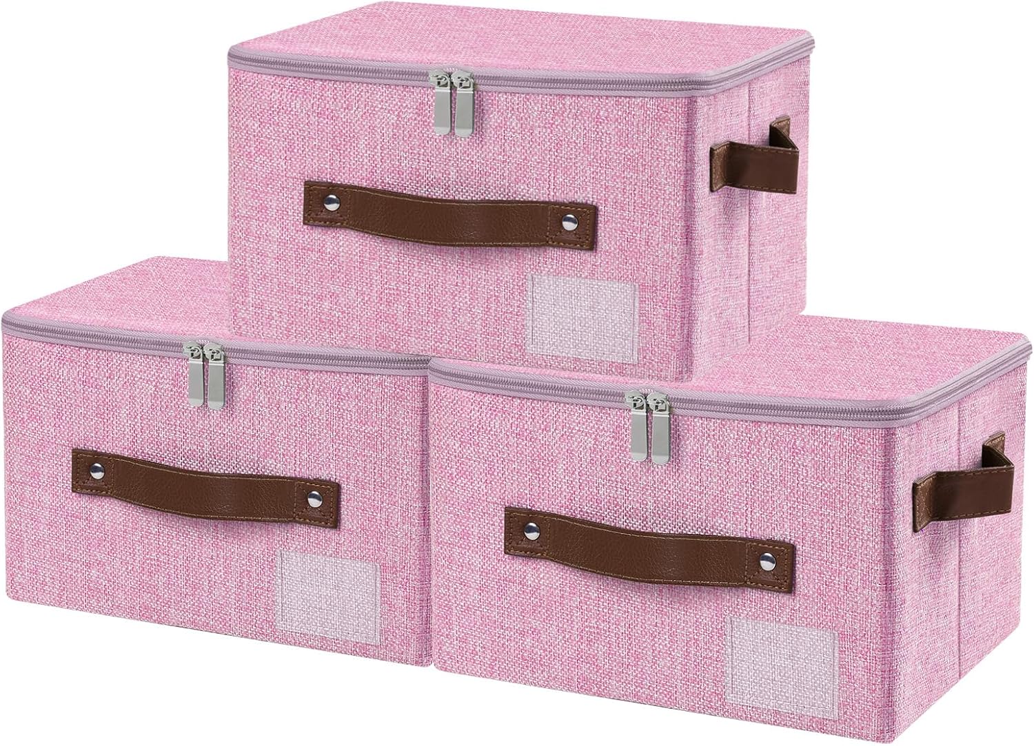 Linen Beige Storage Bin — Set of 1 — Small (Pack of 3）
