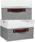 Linen Beige Storage Bin — Set of 1 — Small (Pack of 2)