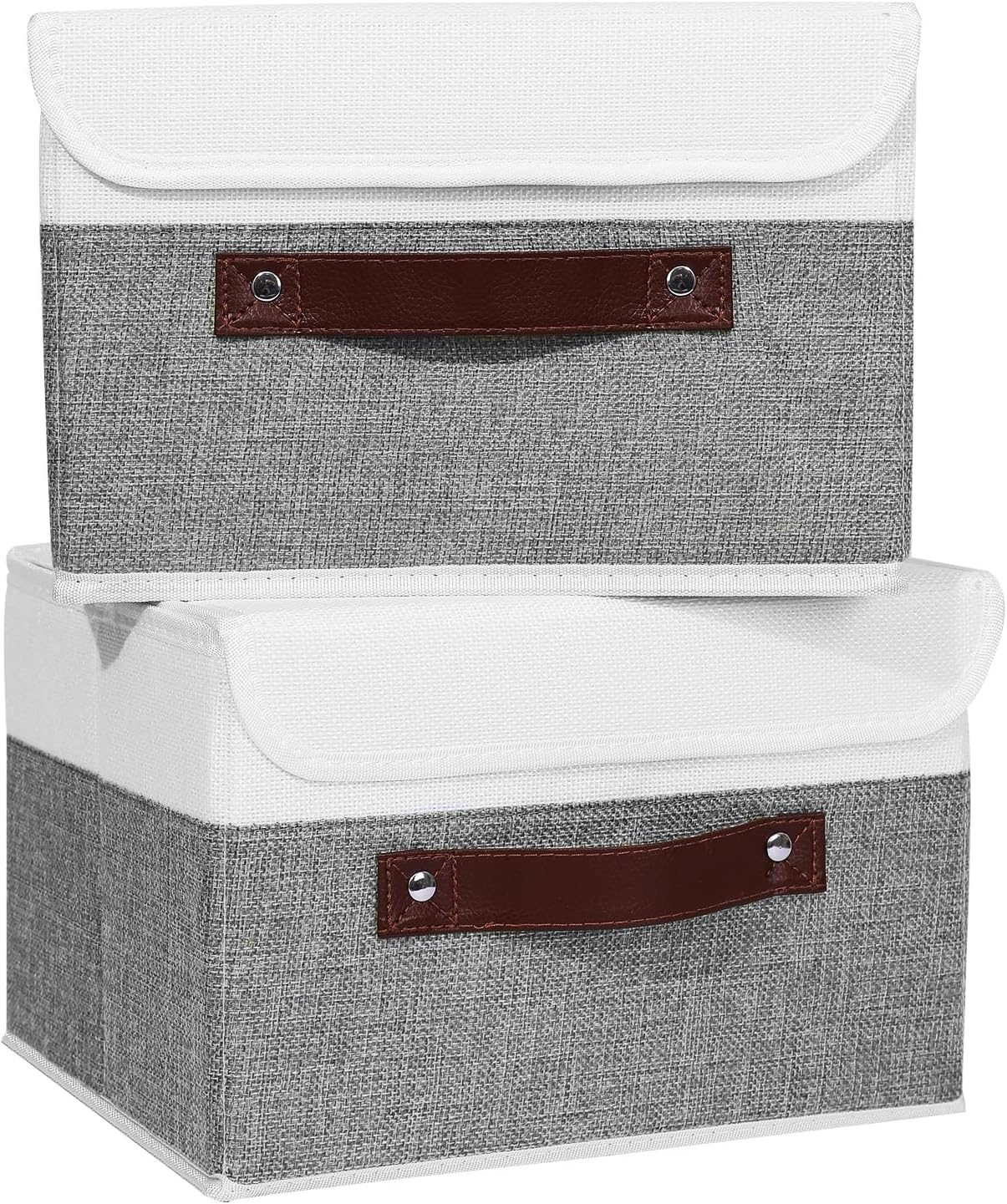 Linen Beige Storage Bin — Set of 1 — Small (Pack of 2)