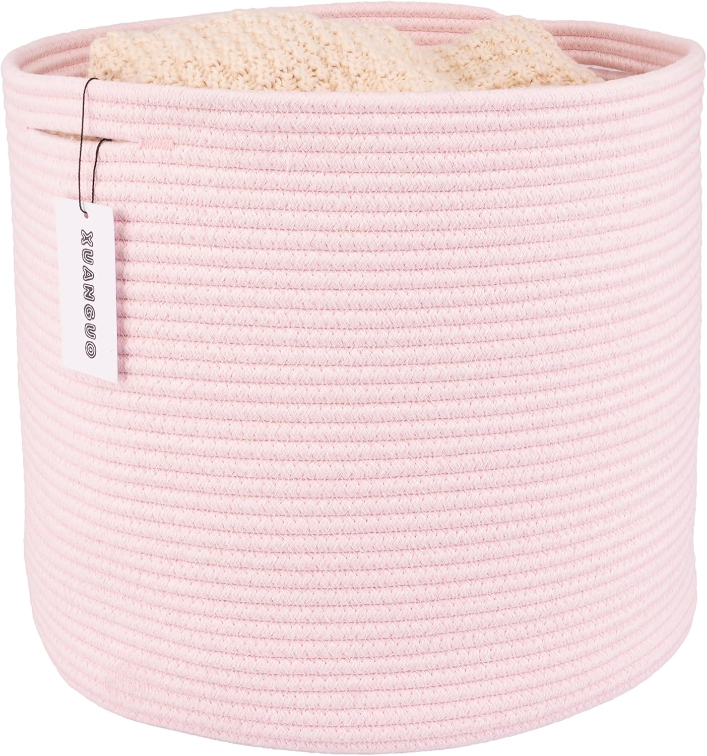 Round Boho Beige Throw Pillow — pink