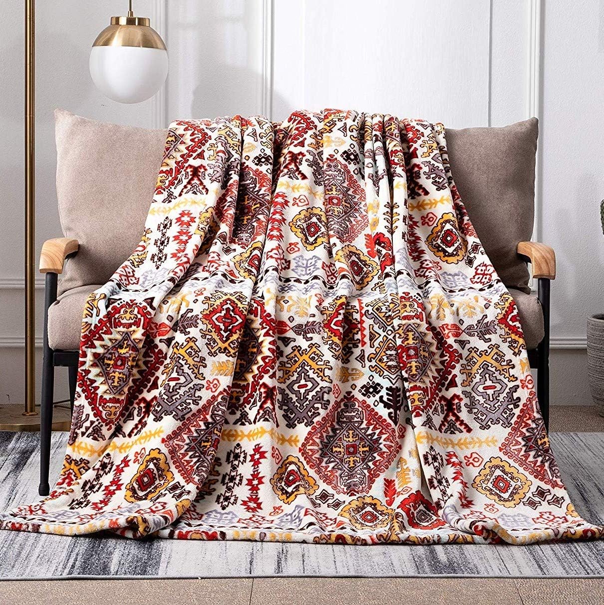 Boho Fabric Throw Pillow — 63" - View 5