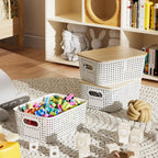 Beige Storage Bin — 10x7 - View 9