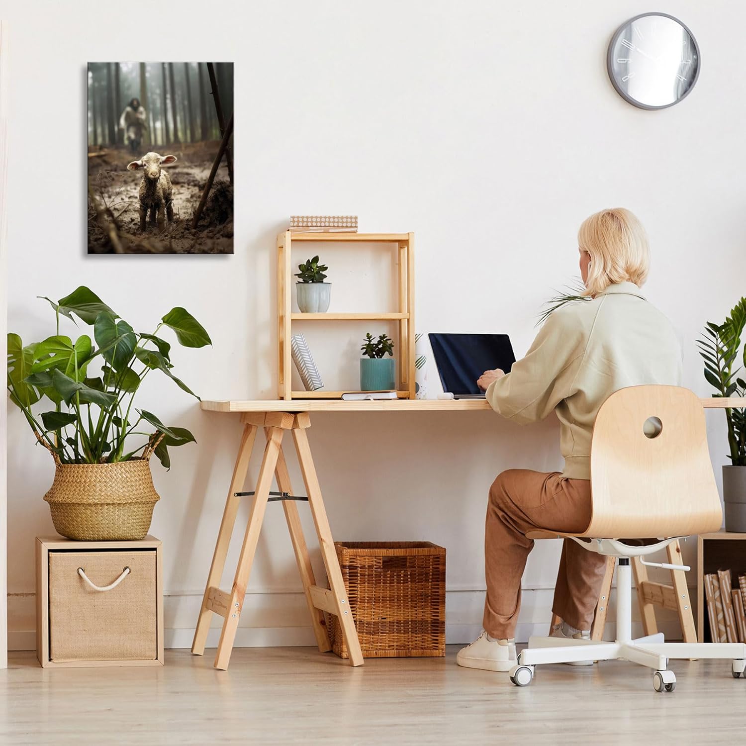 Fabric Canvas Wall Art — 12" - View 4