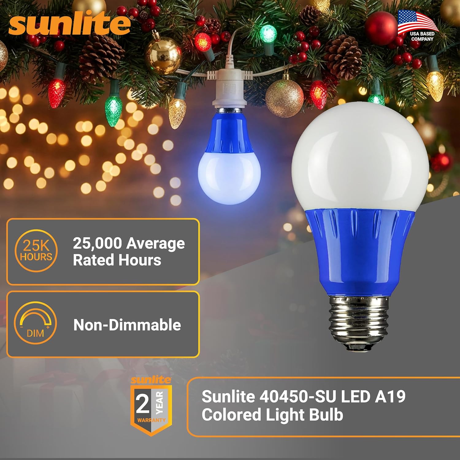 Dimmable Blue Smart Bulb — Set of 1 - View 2
