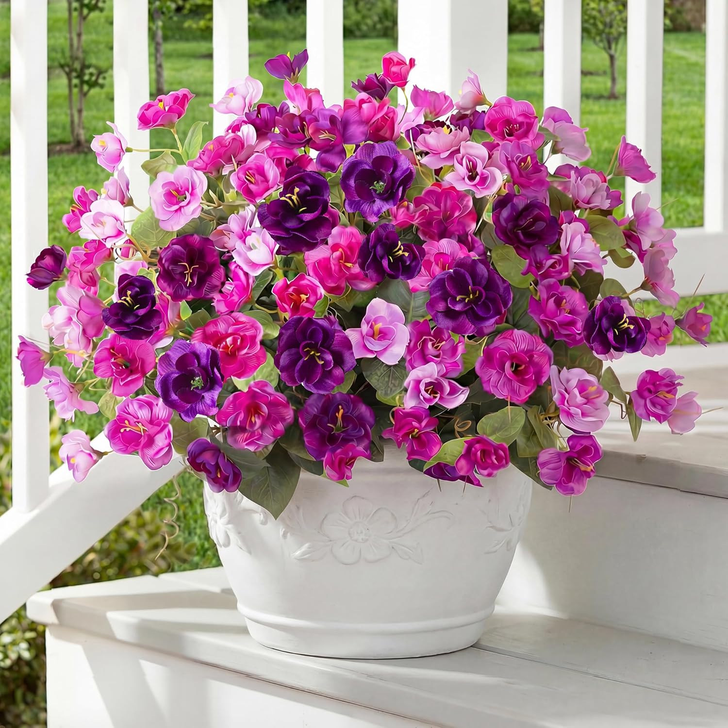 Pink Artificial Flowers — Double Purple,light Purple Red