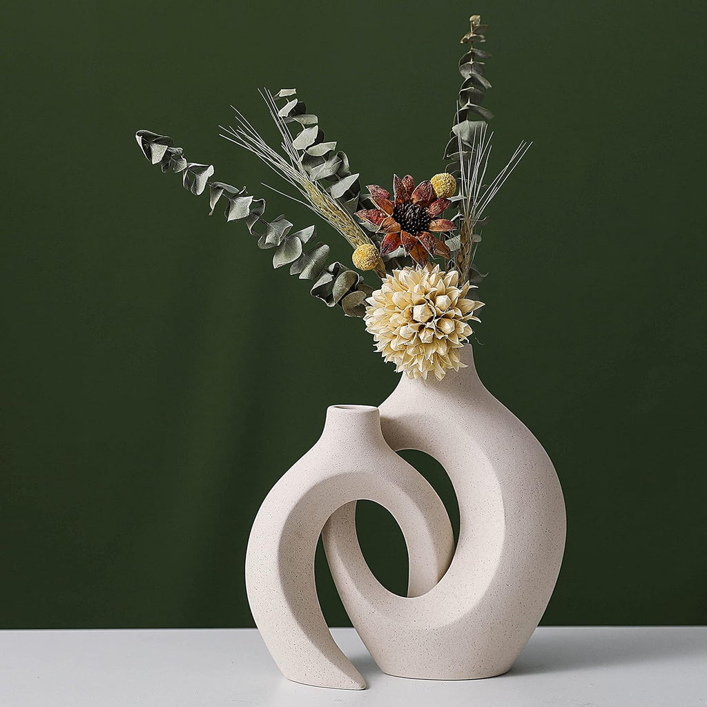 Modern Black Vase Set - View 6