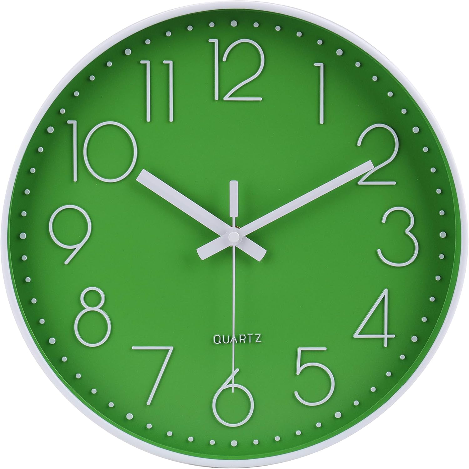 Modern Black Wall Clock — 16" — 12 Inch