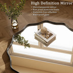 Round Black Vanity Mirror — 24" - View 3